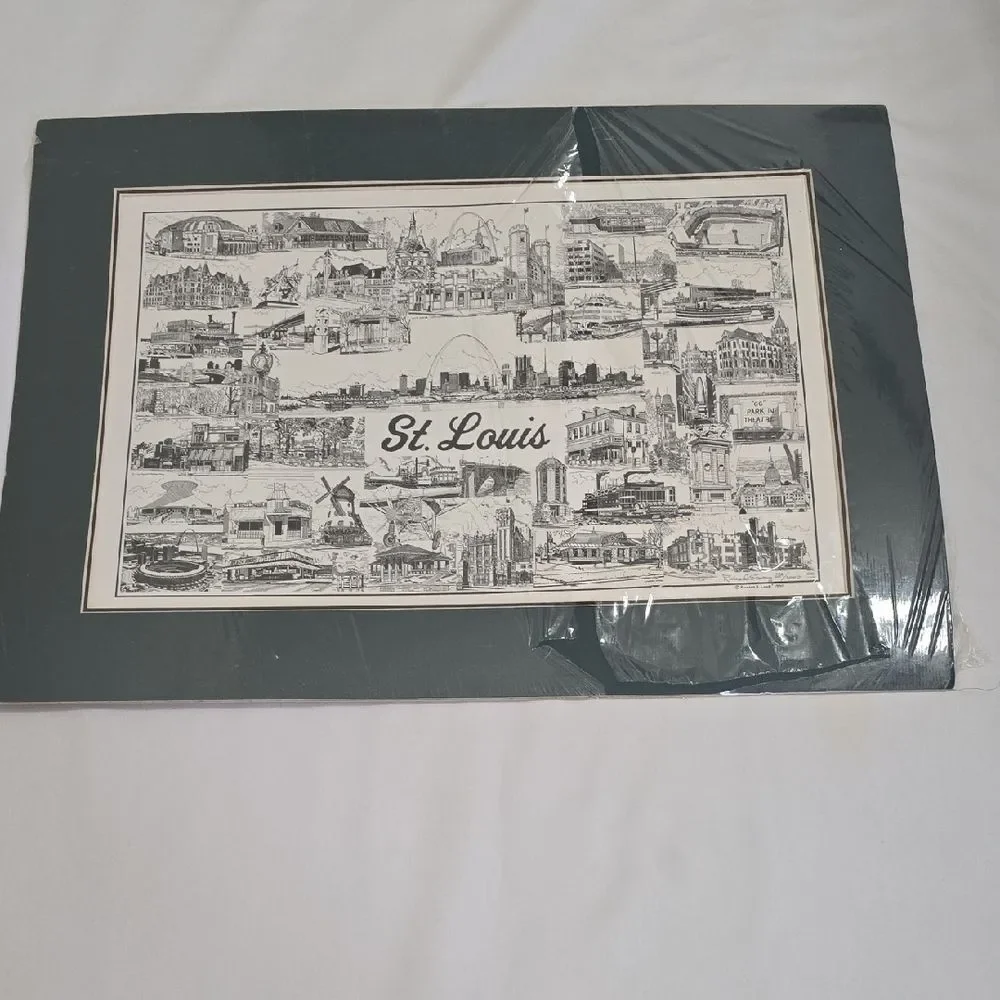 St. Louis Lithigraph Signed Copy By Richard E. Long Print